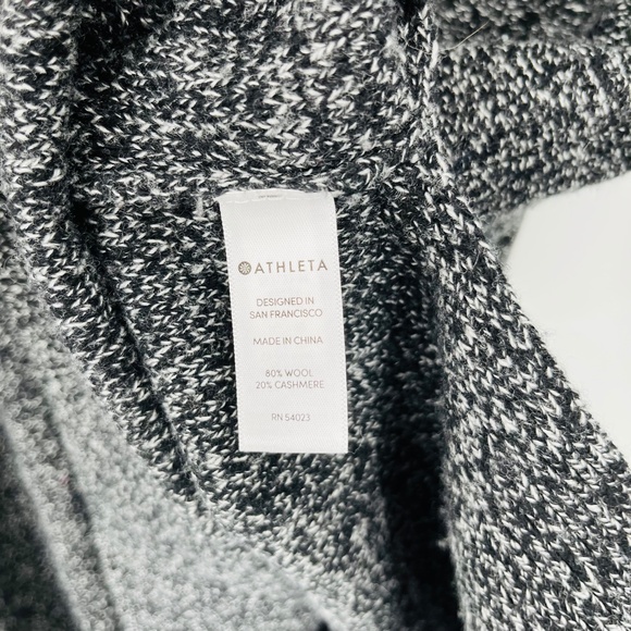 Athleta Wool + Cashmere Crewneck Sweater Size XS, Oversized Baggy Black capsule - Picture 11 of 11